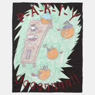 Pumpkin Party! Fleece Blanket