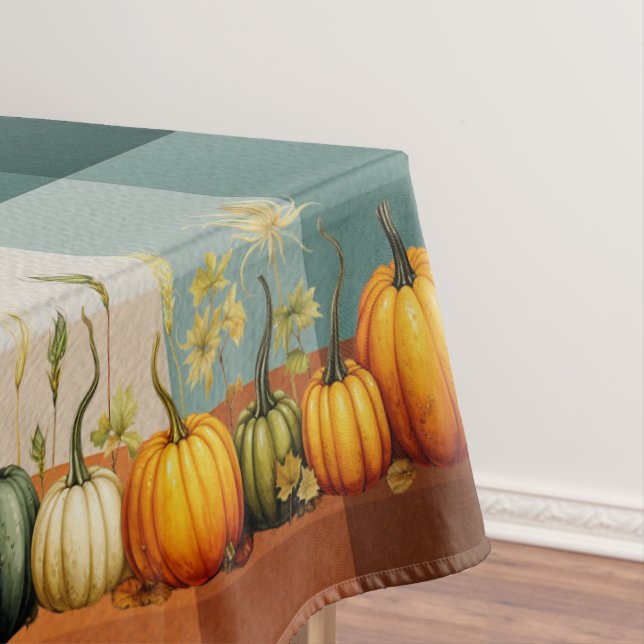Pumpkin Party Halloween Thanksgiving Fall No1 Tablecloth (In Situ)
