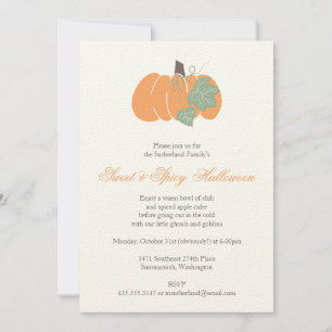 Pumpkin Party Invitation