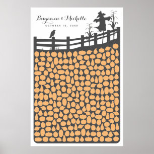 Pumpkin Patch - 250 Spaces Guest Book Alternative