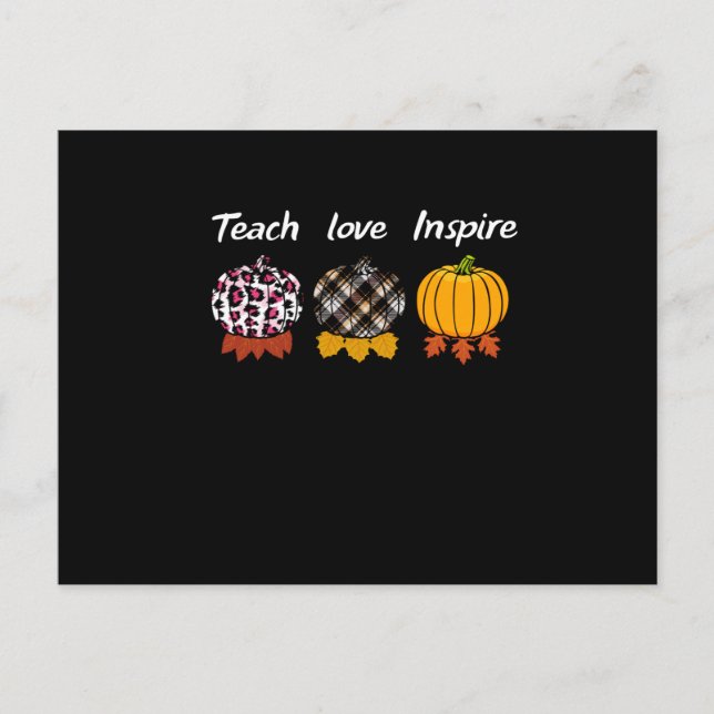 Pumpkin Patch, Autumn Fall,Halloween Postcard (Front)