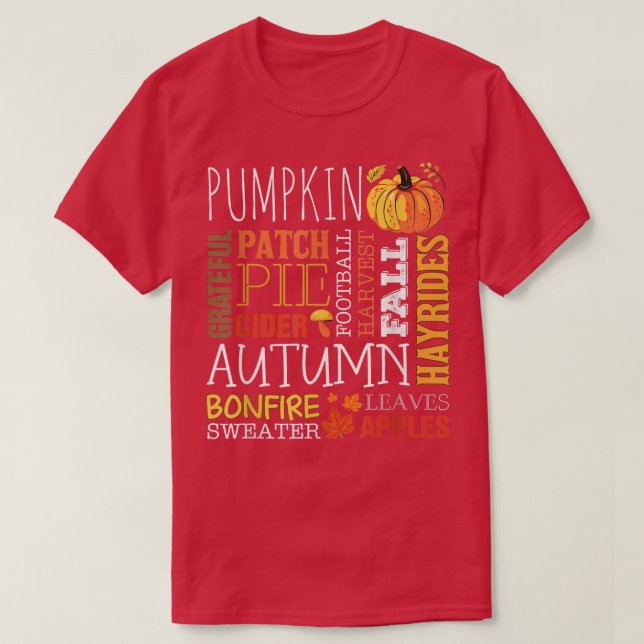 Pumpkin Patch Autumn Png  T-Shirt (Design Front)