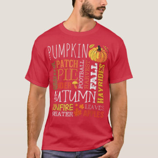 Pumpkin Patch Autumn Png  T-Shirt