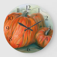 Pumpkin Patch Autumn Trio Pastel Art