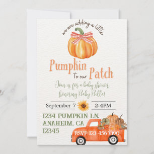 Pumpkin Patch Baby Shower Invitation