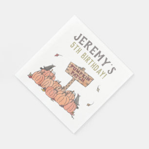 Pumpkin Patch Birthday Napkin