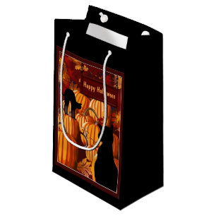 Pumpkin Patch Cats Halloween SGB Small Gift Bag