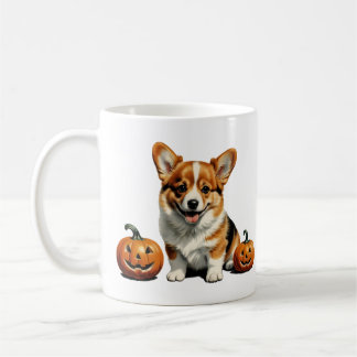 Pumpkin Patch Corgi Coffee Mug