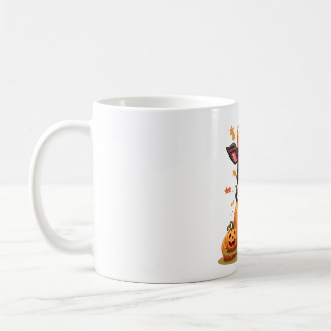 Pumpkin Patch Cow Coffee Mug (Left)