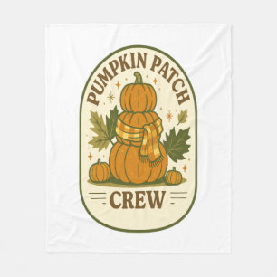 Pumpkin Patch Crew Fleece Blanket