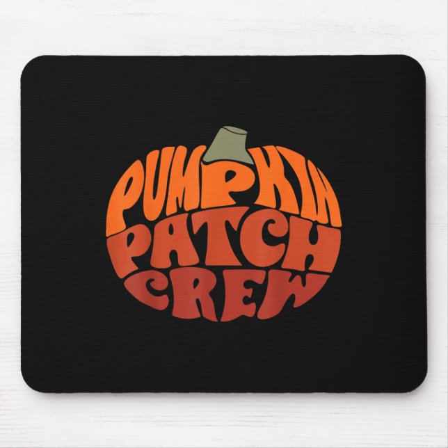 Pumpkin Patch Crew Funny Pumpkin Patch Squad Thank Mouse Mat (Front)