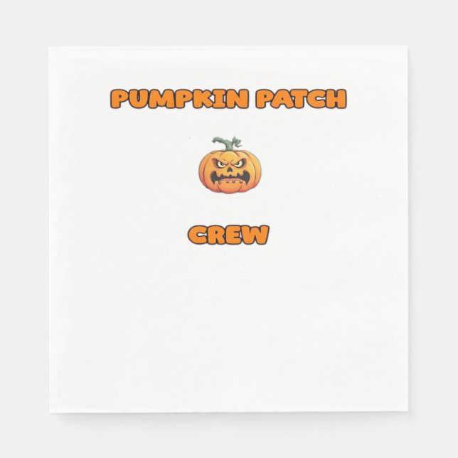 Pumpkin Patch Crew Matching Fall Outfits Classic T Napkin (Front)