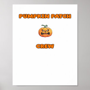 Pumpkin Patch Crew Matching Fall Outfits Classic T Poster