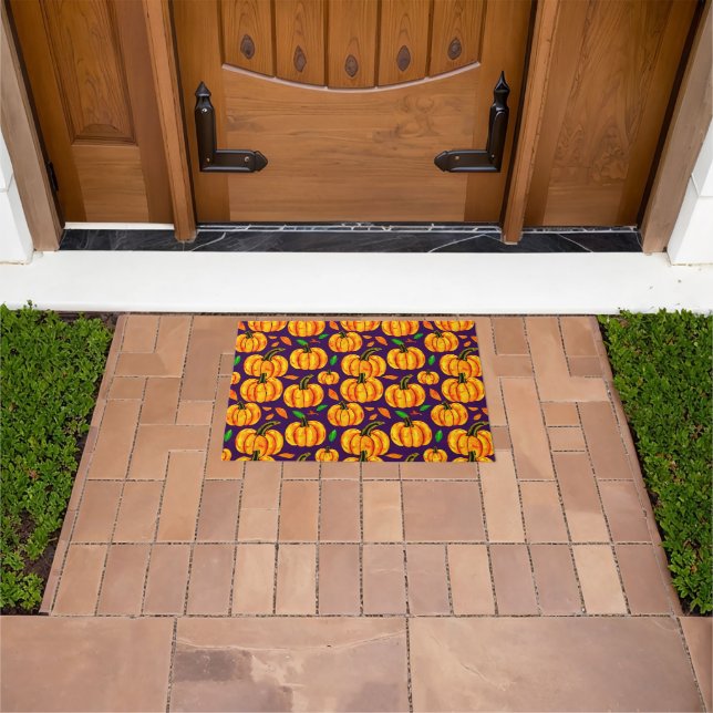 Pumpkin Patch Door Mat (Outdoor)