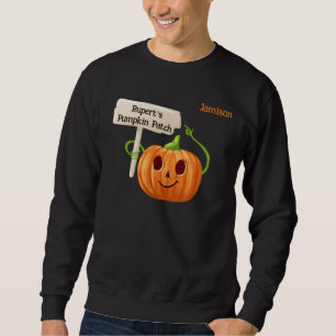 Pumpkin Patch Employee Personalise Name Sweatshirt