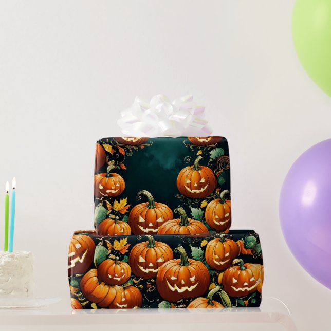 Pumpkin Patch Extravaganza Wrapping Paper (Party Gifts)