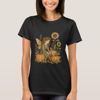Pumpkin Patch Fairy T-Shirt – Autumn Sunflower