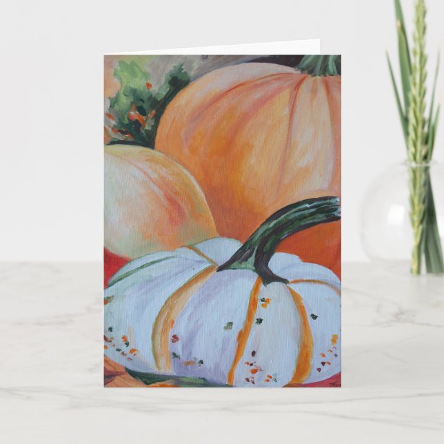 Pumpkin Patch Greeting Card (Front)