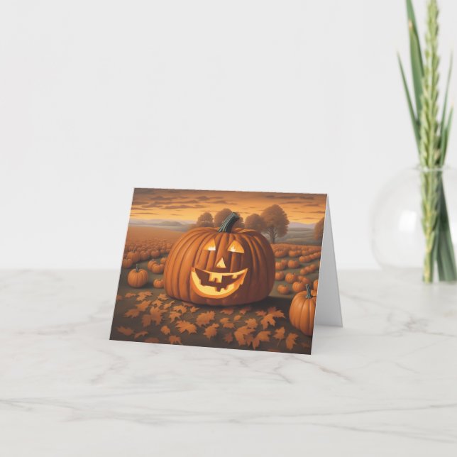Pumpkin Patch Halloween Card (Front)