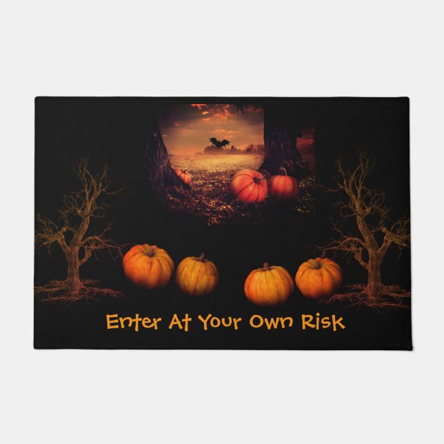 Pumpkin Patch Halloween Doormat (Front)