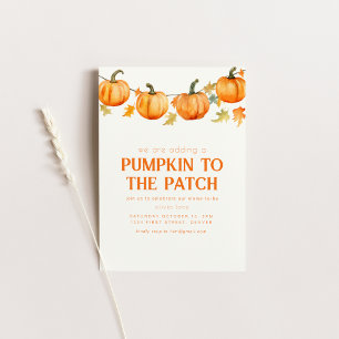 Pumpkin Patch Halloween Fall Baby Shower Invite