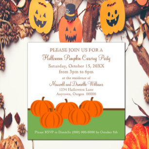 Pumpkin Patch Halloween Invitation