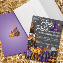 Pumpkin Patch Halloween Party Invitation