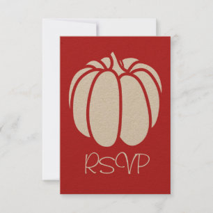 Pumpkin Patch in Cherry RSVP Card