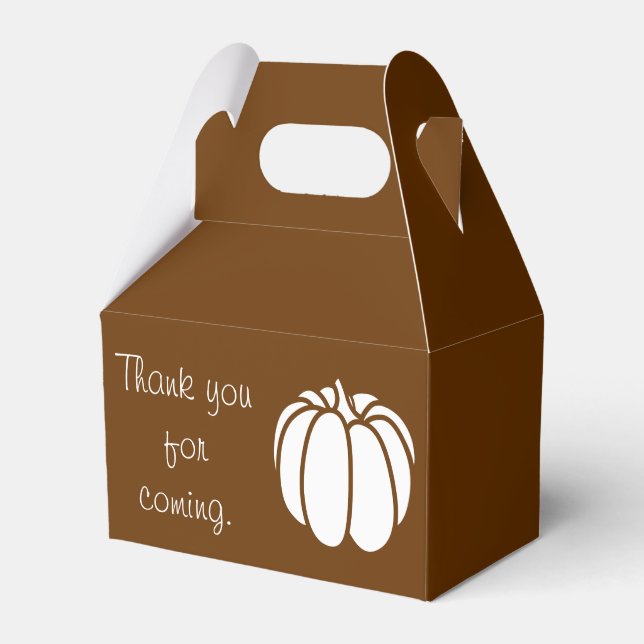 Pumpkin Patch in Chocolate Favour Box (Front Side)
