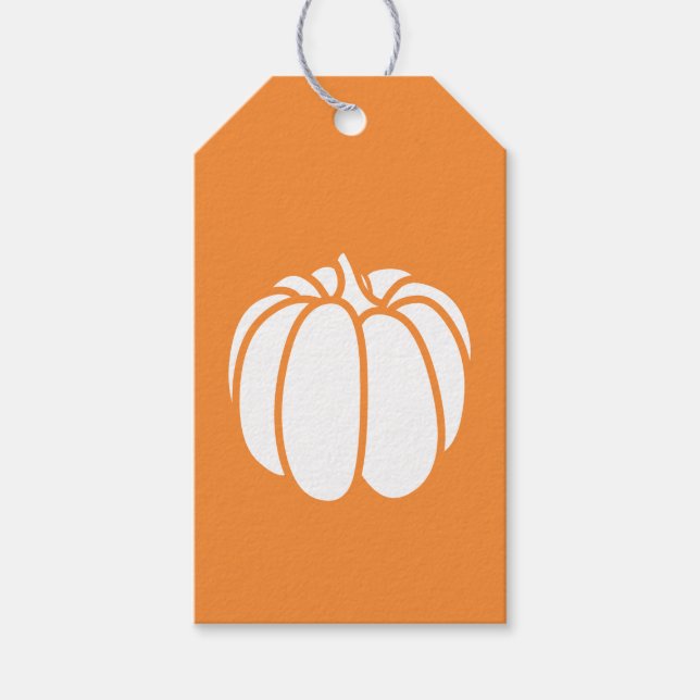Pumpkin Patch in Orange Gift Tag (Front)
