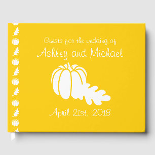 Pumpkin Patch in Yellow Guest Book