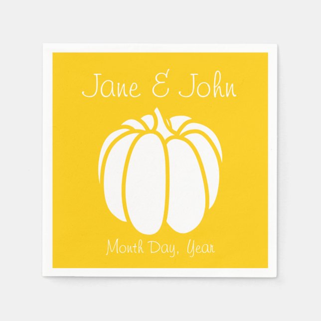 Pumpkin Patch in Yellow Napkins (Front)