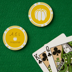 Pumpkin Patch in Yellow Poker Chips