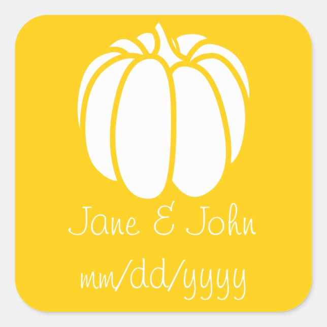 Pumpkin Patch in Yellow Sticker (Front)
