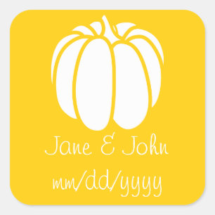 Pumpkin Patch in Yellow Sticker