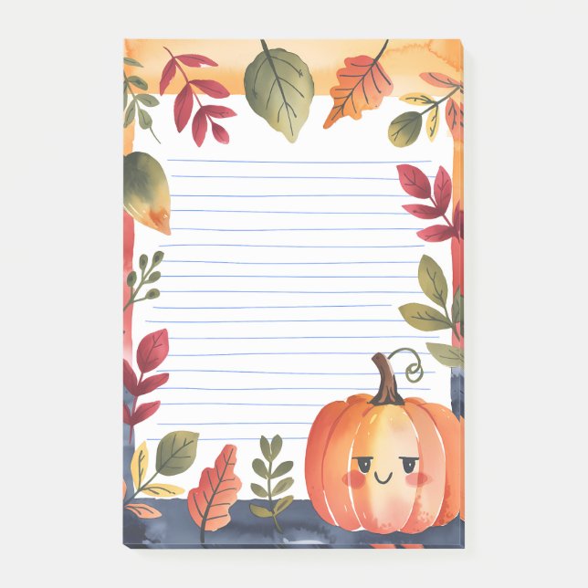 Pumpkin Patch & Leaf Parade Post-it Notes (Front)