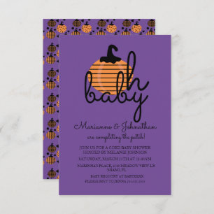 Pumpkin Patch Oh Baby Pumpkins Baby Shower Invitation