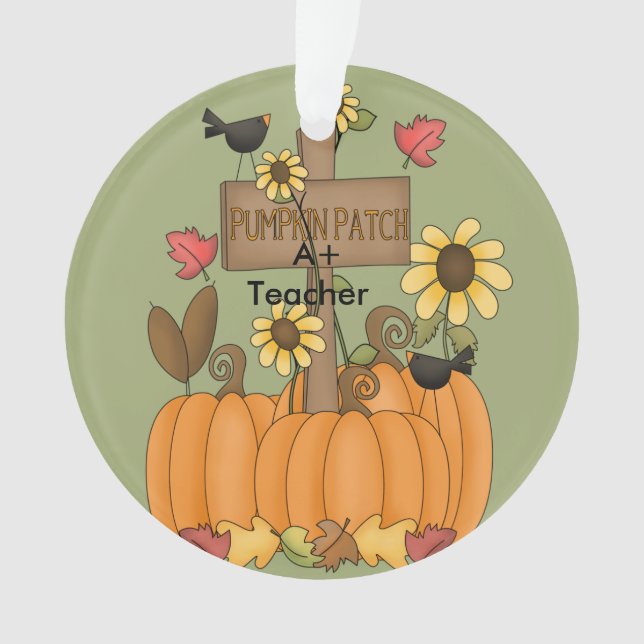 Pumpkin Patch Ornament (Front)
