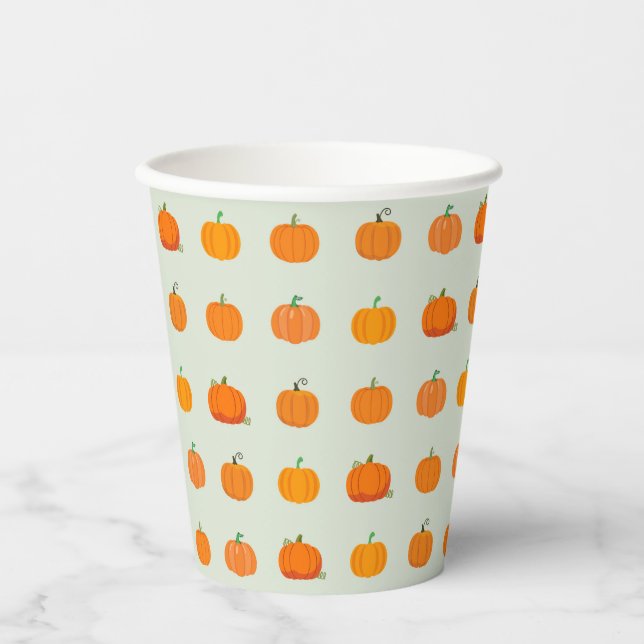  Pumpkin Patch Paper Cups (Front)