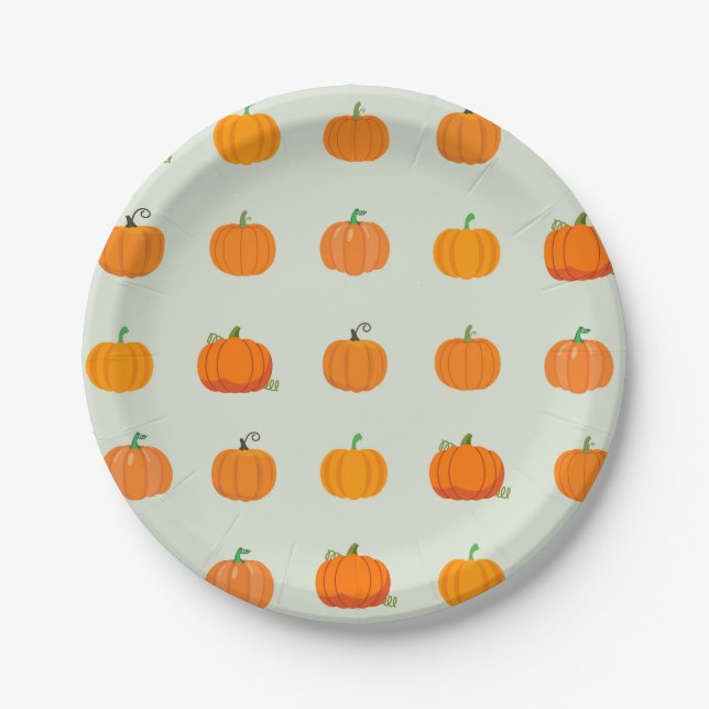   Pumpkin Patch Paper Plate (Front)