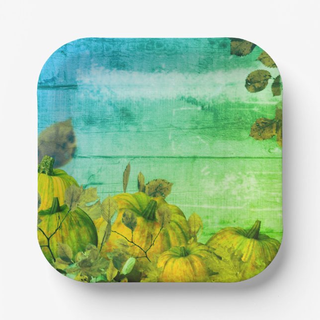 Pumpkin Patch Paper Plate (Front)