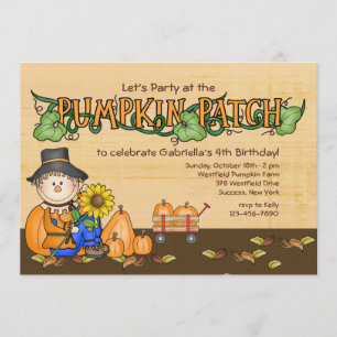 Pumpkin Patch Party Invitation