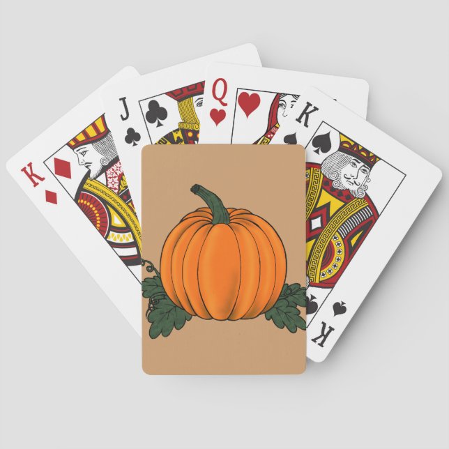 Pumpkin Patch Playing Cards (Back)