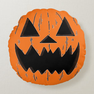 Pumpkin Patch Round Cushion