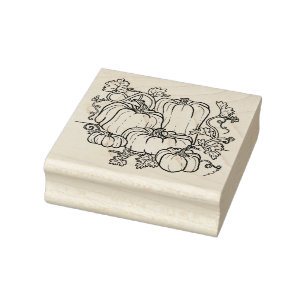 Pumpkin Patch Rubber Stamp