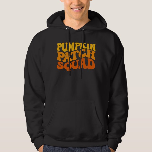 Pumpkin Patch Squad, Halloween men's  Hoodie (Front)