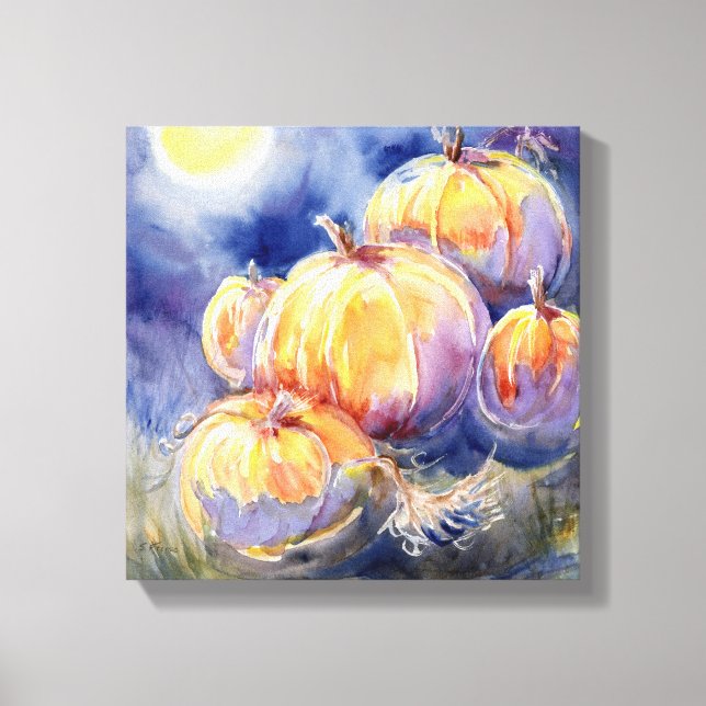 "Pumpkin Patch" Stretched Canvas Print (Front)