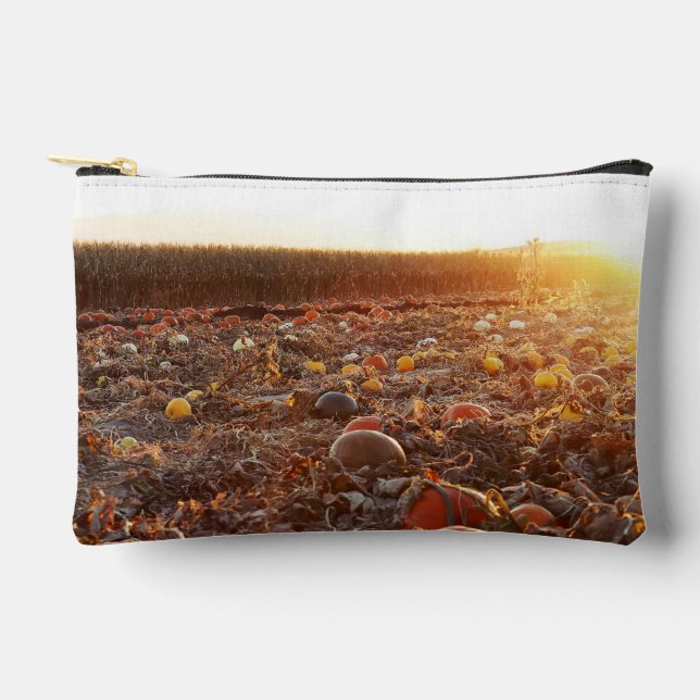 Pumpkin Patch Sunset C Accessory Pouch (Front)