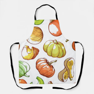 Pumpkin pattern apron