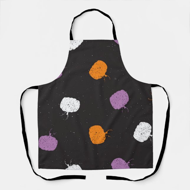 Pumpkin pattern apron (Front)
